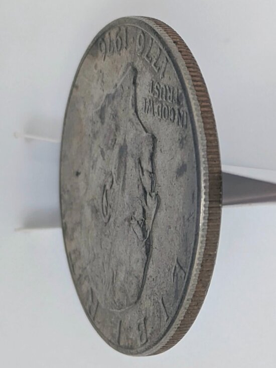 1976 Eisenhower Silver Dollar Coin (No “S” Mint Mark) – Double Die - Picture 3 of 6